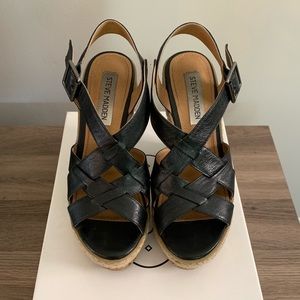 Steve Madden Shoes - Steve Madden Black Strappy Wedges Steve Madden Shoes - Steve Madden Black Strappy Wedges